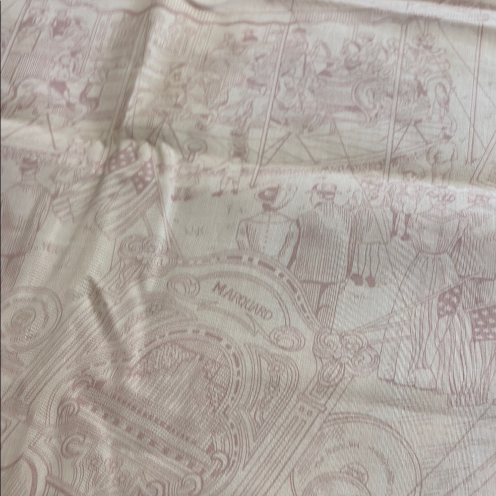 Cranston Print Work company 2 yards pink printed Fabric